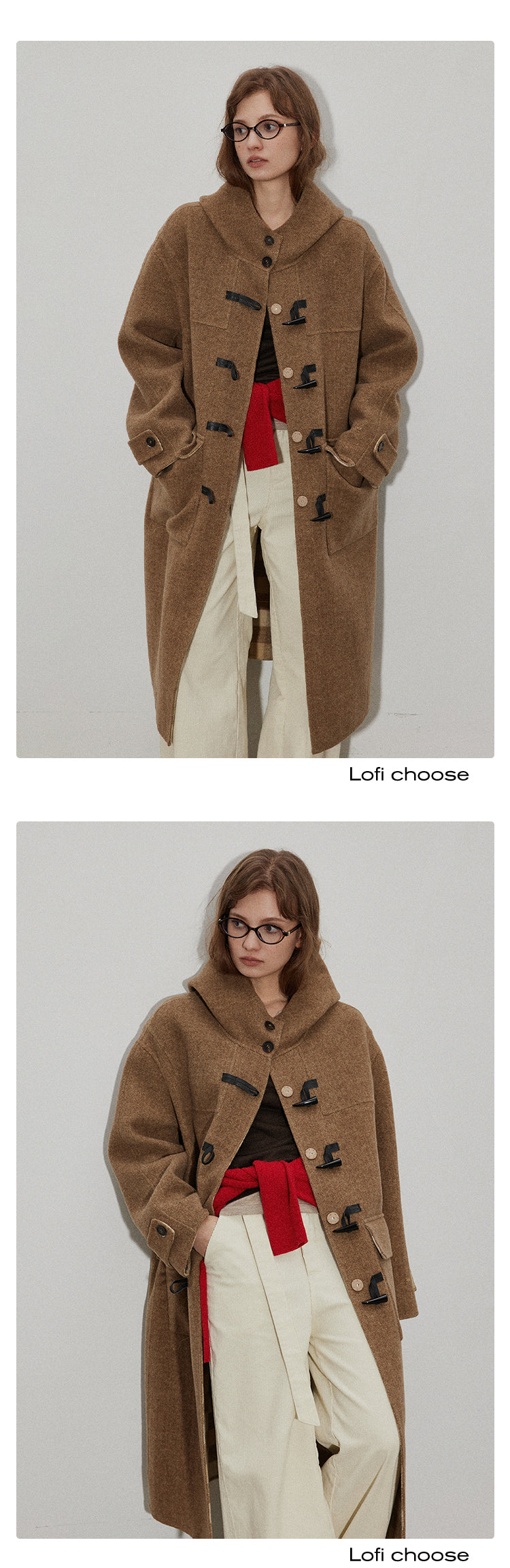 Classic Wool Reversible Toggle Coat LCRC0044