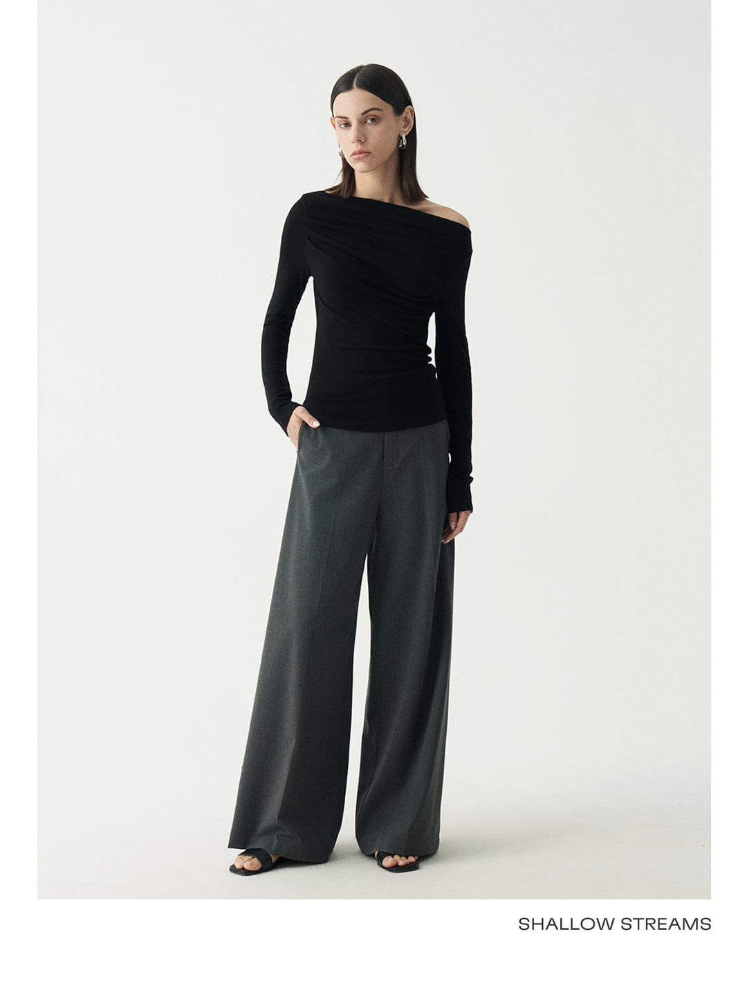 Elegant Off-Shoulder Knit Top SSOT0047
