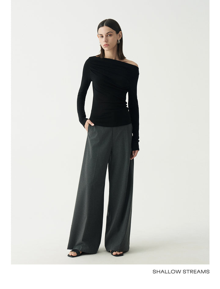 Elegant Off-Shoulder Knit Top SSOT0047