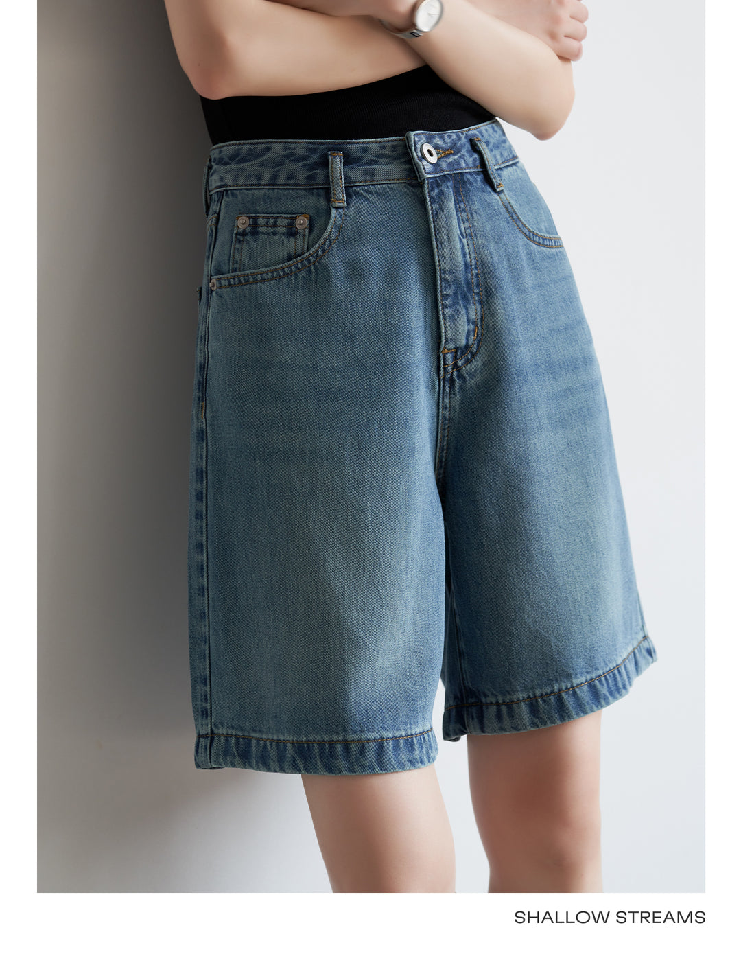 SoftEdge Washed Denim Shorts SSDS0221