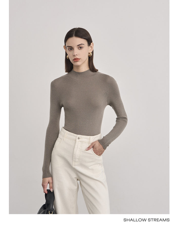 Elegant Wool Turtleneck Sweater SSTS0061