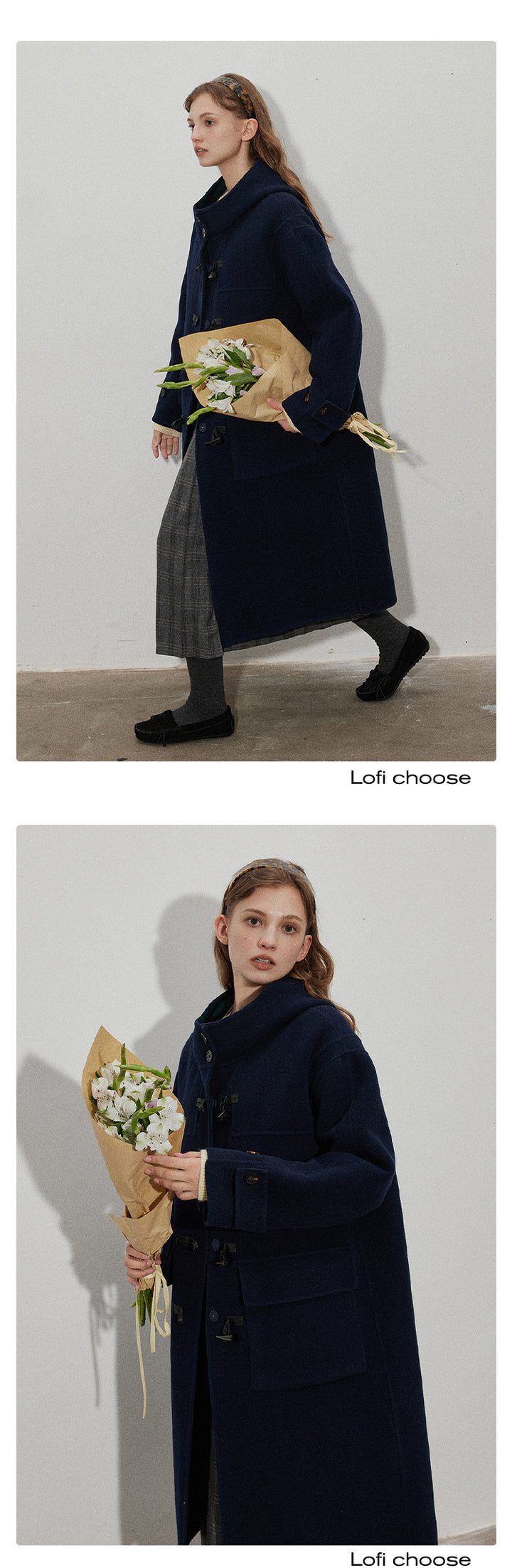 Classic Wool Reversible Toggle Coat LCRC0044