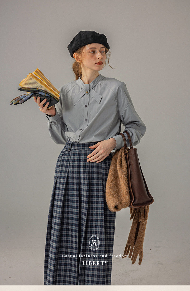 Elegant Bow-Tie Collar Shirt DACS0117