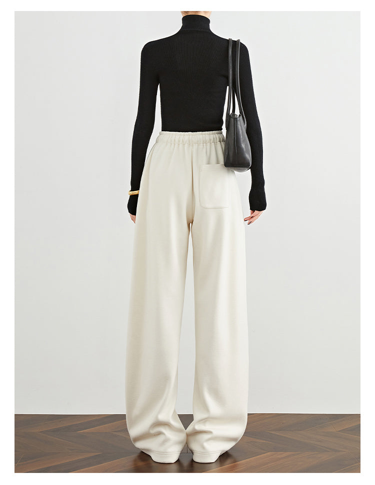 Ivory Grace High-Waist Wide-Leg Pants FAWP0026