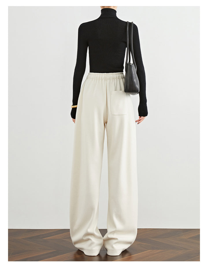 Ivory Grace High-Waist Wide-Leg Pants FAWP0026