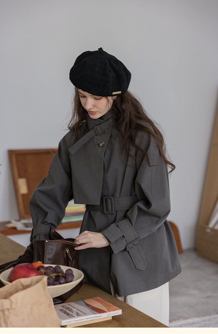 High-End Classic Belted Jacket DABJ0106