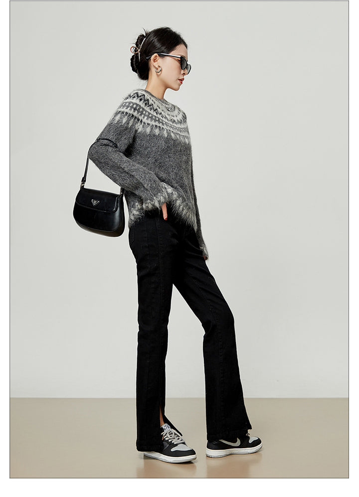 Nordic Inspired Mohair Sweater LLMS0096