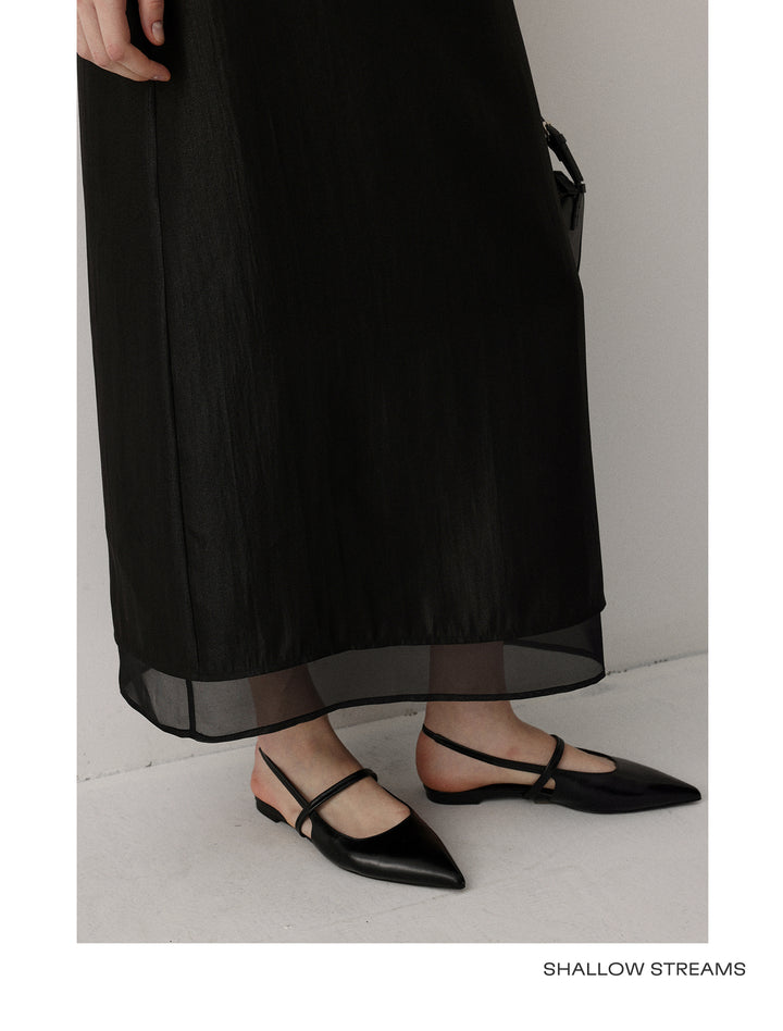 Sheer Flow Midi Skirt SSMS0222