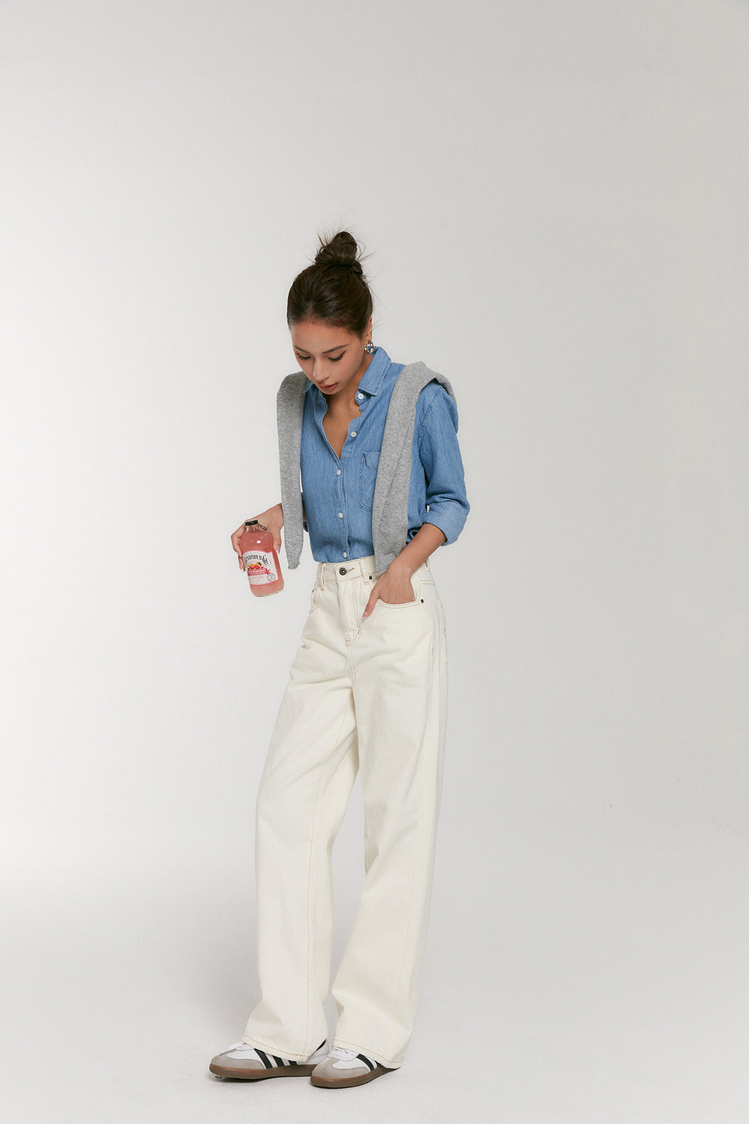 Cloudwash Linen-Silk Denim Shirt DGSD0196