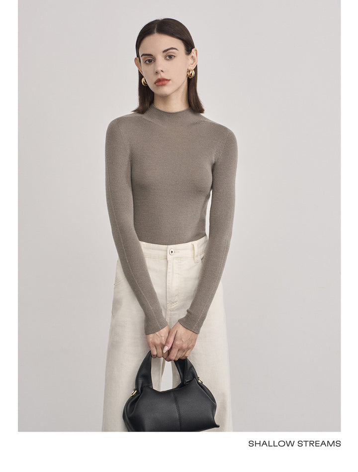 Elegant Wool Turtleneck Sweater SSTS0061