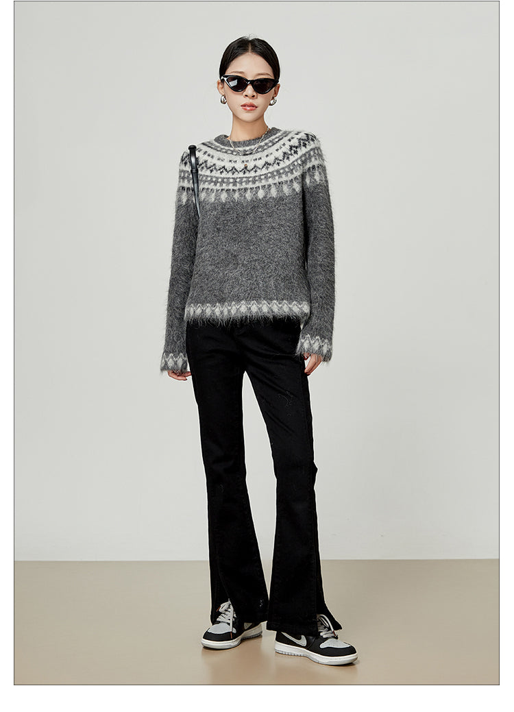 Nordic Inspired Mohair Sweater LLMS0096