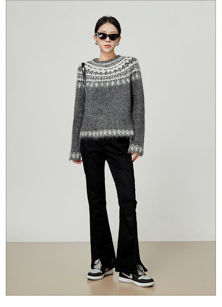 Nordic Inspired Mohair Sweater LLMS0096