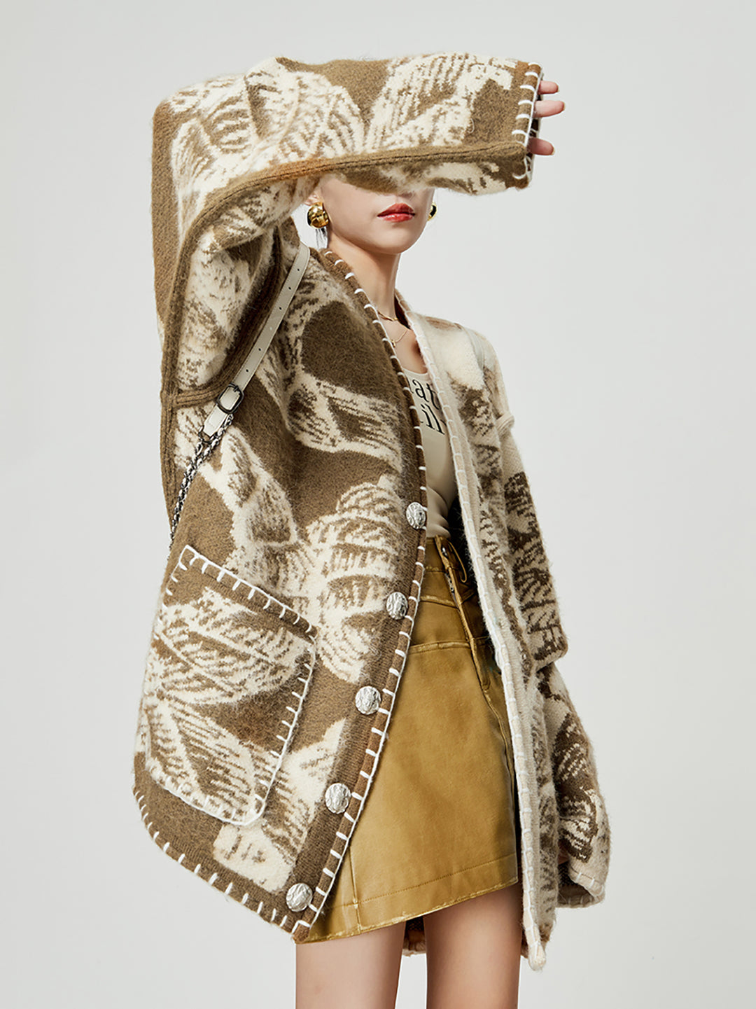 Vintage Woodland Oversized Cardigan LLOC0036