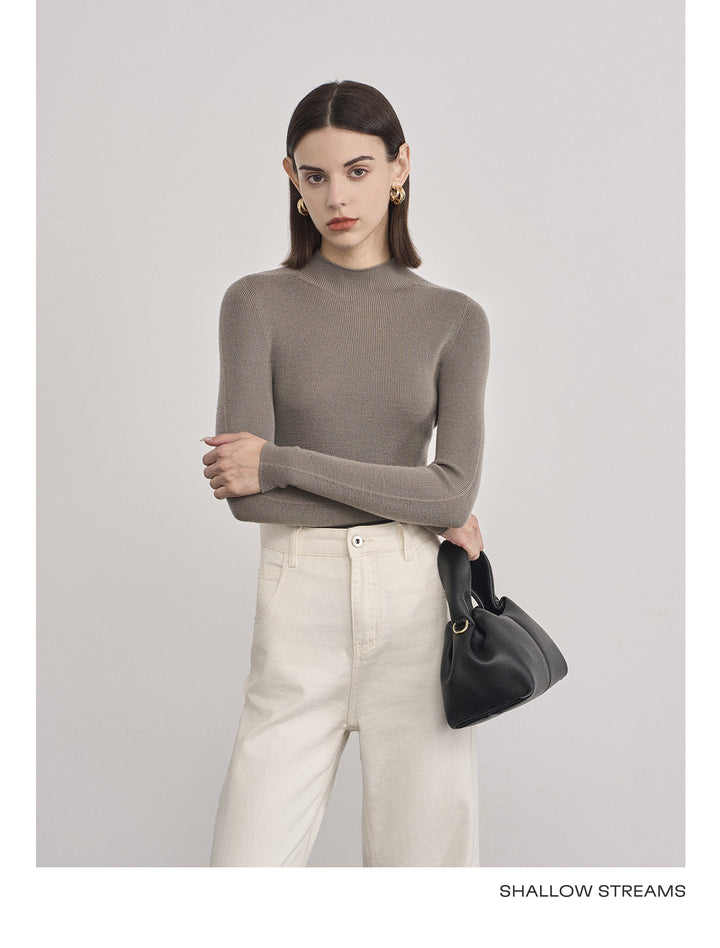 Elegant Wool Turtleneck Sweater SSTS0061