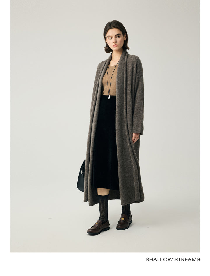 Cashmere Blend Draped Coat SSCC0088