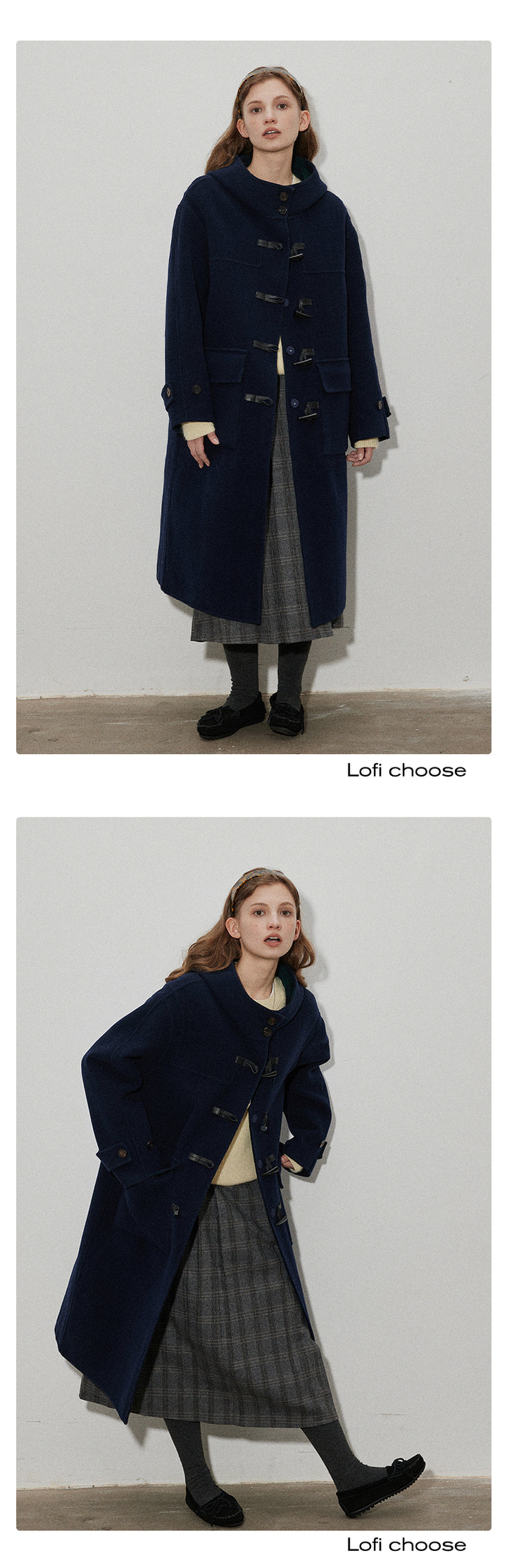 Classic Wool Reversible Toggle Coat LCRC0044