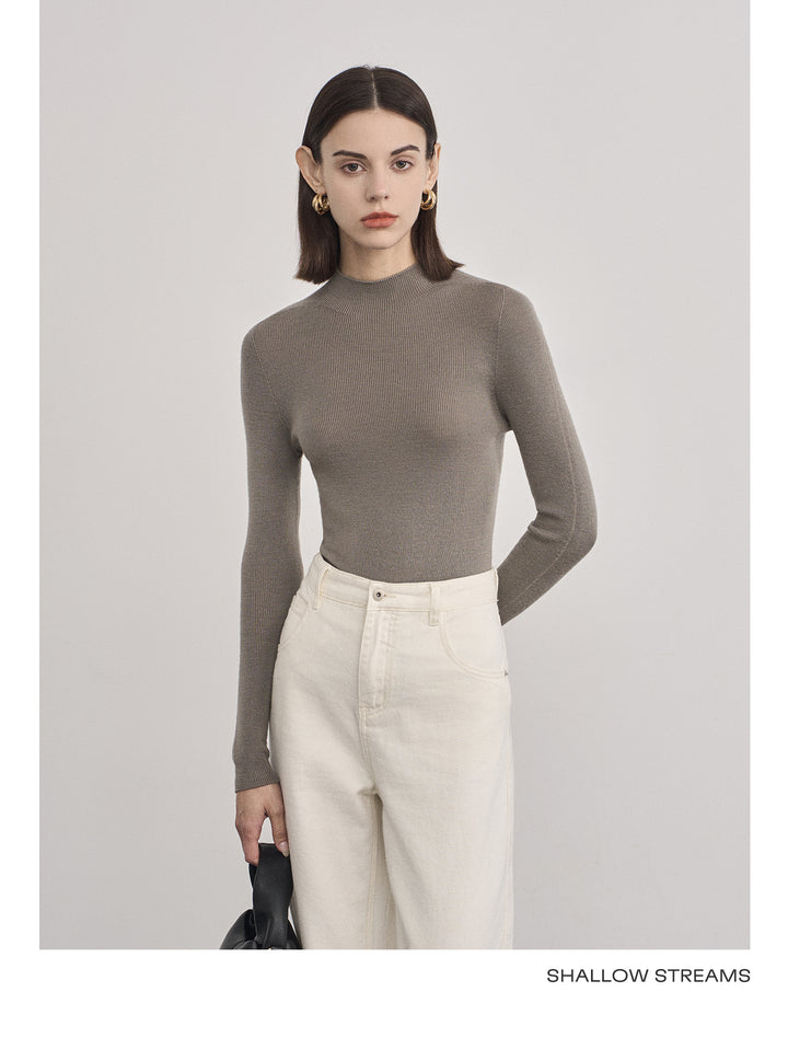 Elegant Wool Turtleneck Sweater SSTS0061