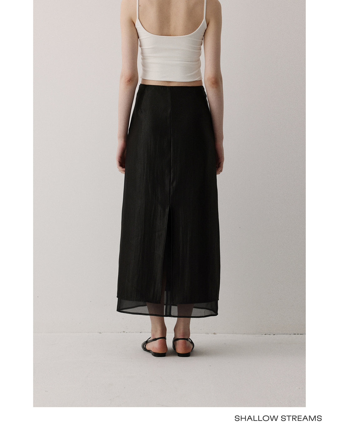 Sheer Flow Midi Skirt SSMS0222