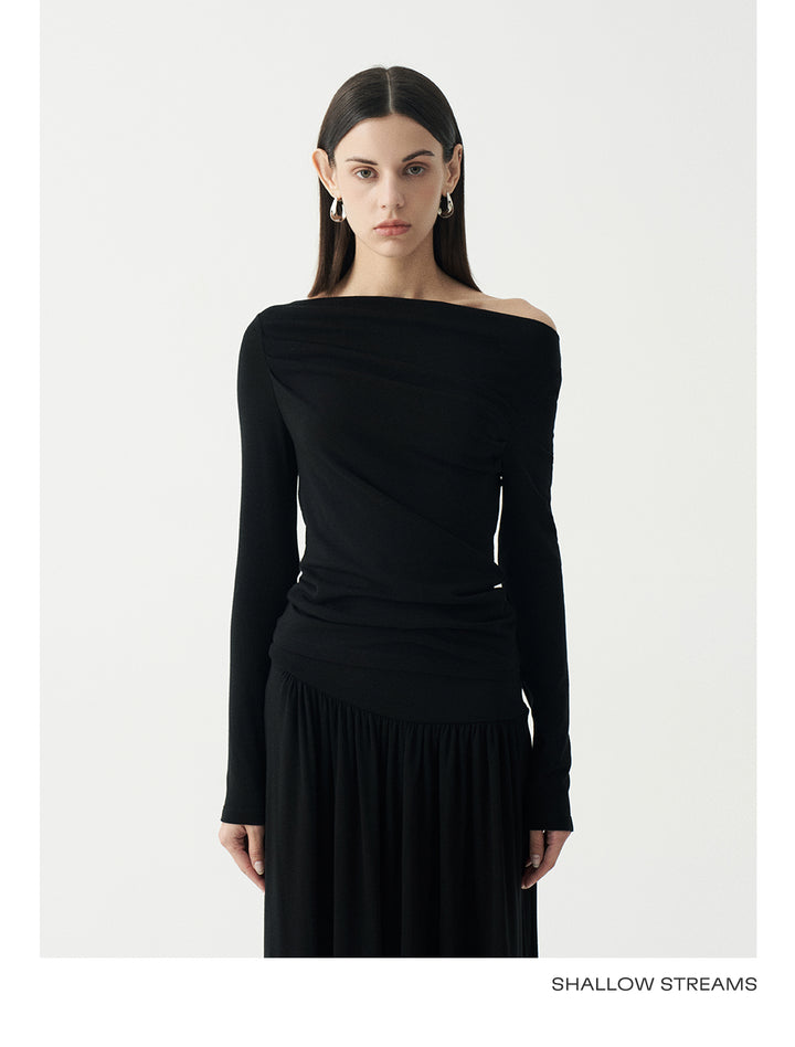 Elegant Off-Shoulder Knit Top SSOT0047