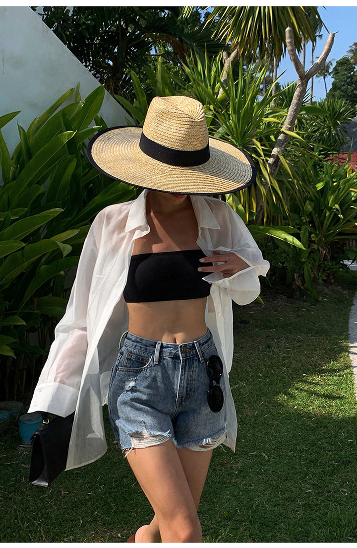FrayEdge High Waist Denim Shorts NHDS0229