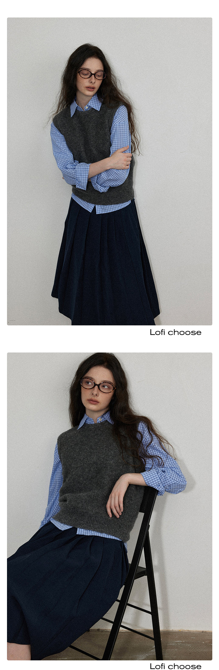 Classic Blue Plaid Shirt LCPS0014