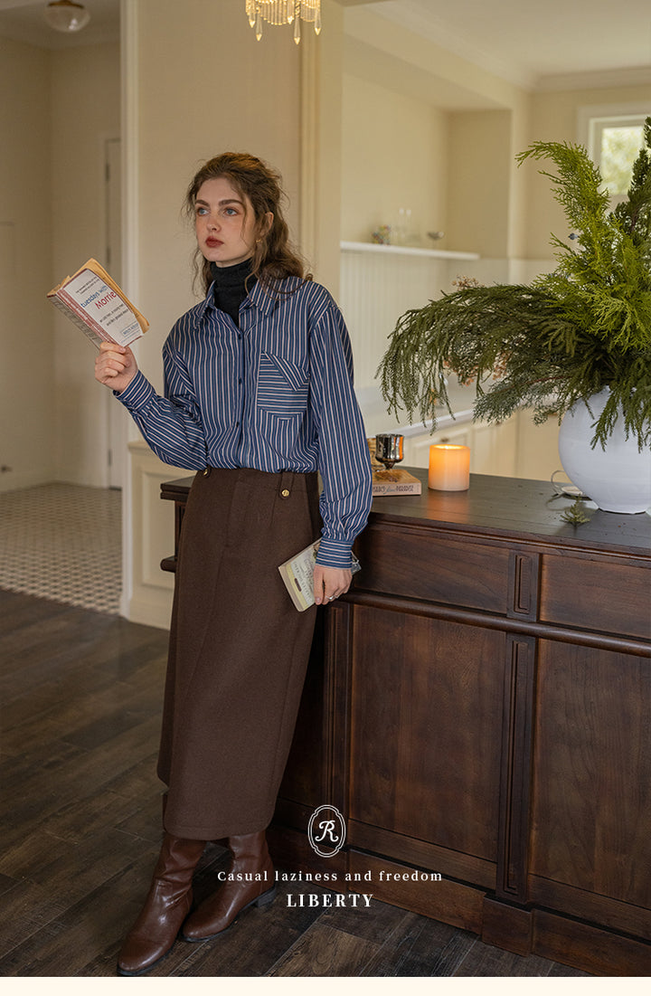 Liberty Striped Cotton Shirt DACS0119