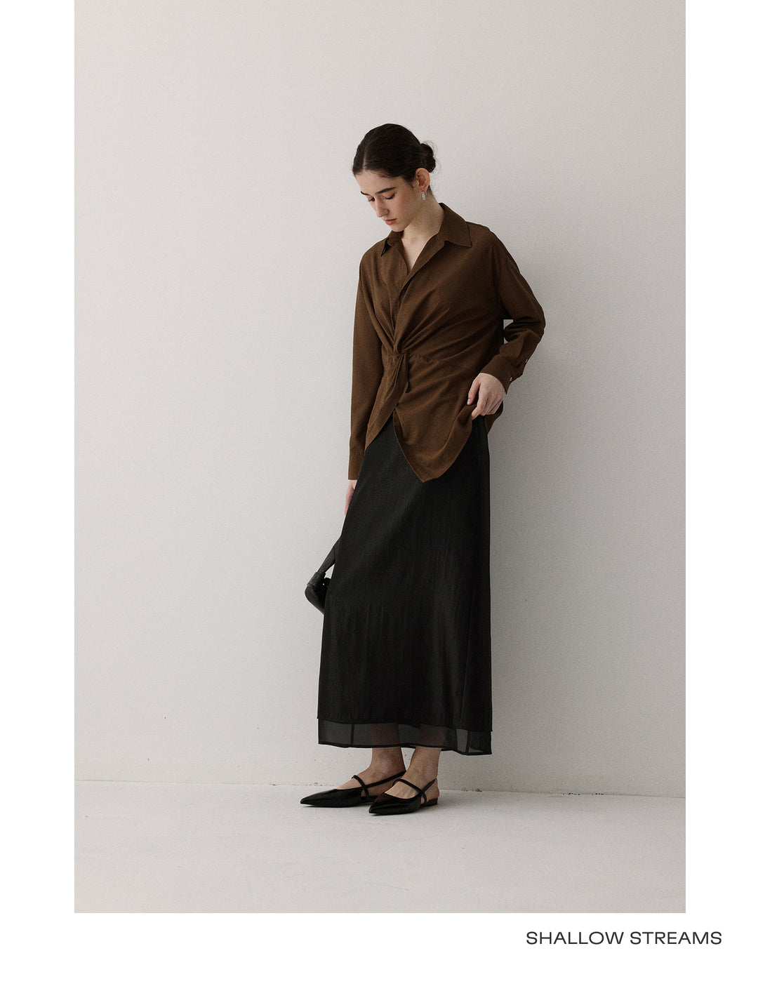 Sheer Flow Midi Skirt SSMS0222