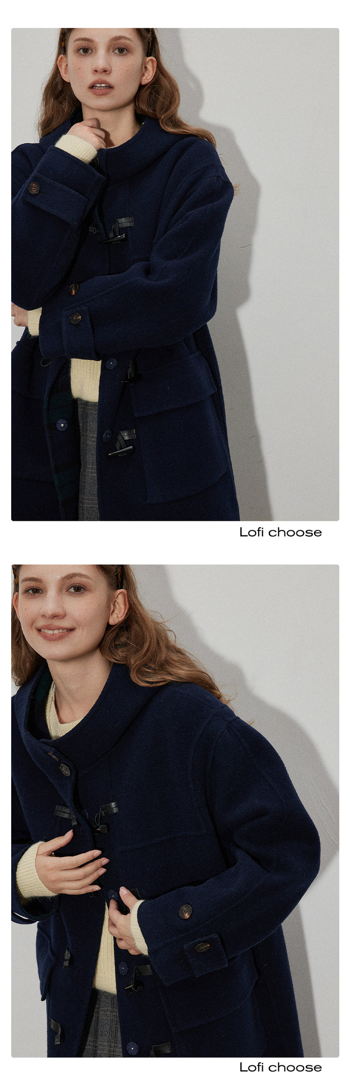 Classic Wool Reversible Toggle Coat LCRC0044