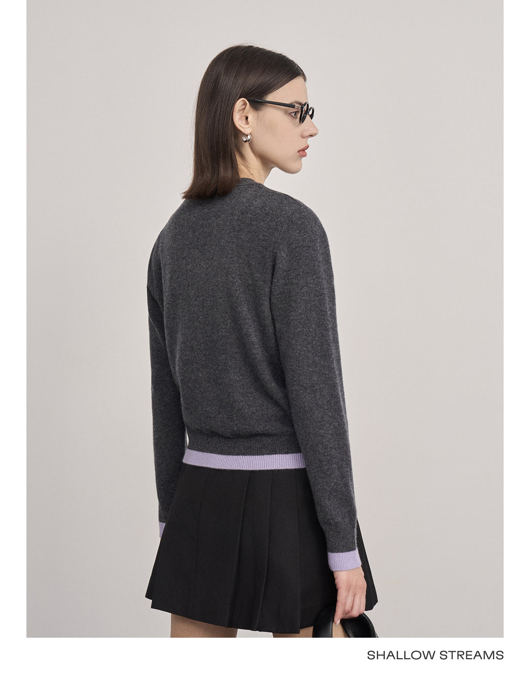 Fake Two-Piece Wool Knit Cardigan SSWC0060