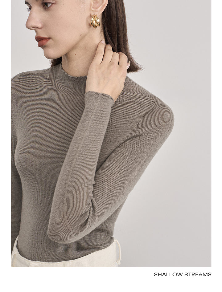 Elegant Wool Turtleneck Sweater SSTS0061