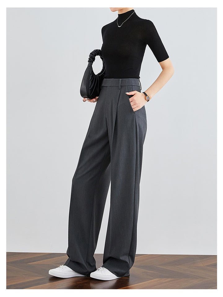 LuxeFit Wide-Leg Woolen Trousers FAWP0007