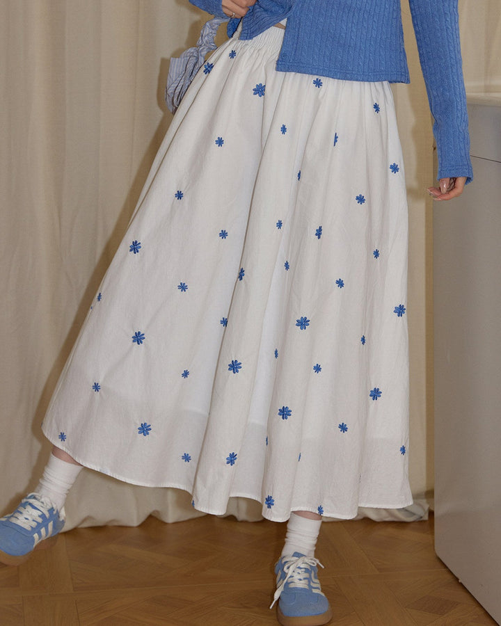 Blue Daisy Breeze Skirt KKBS0339