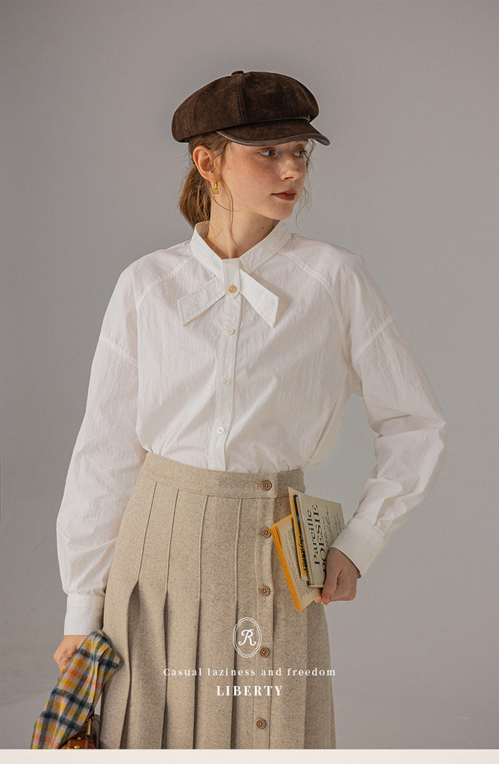 Elegant Bow-Tie Collar Shirt DACS0117