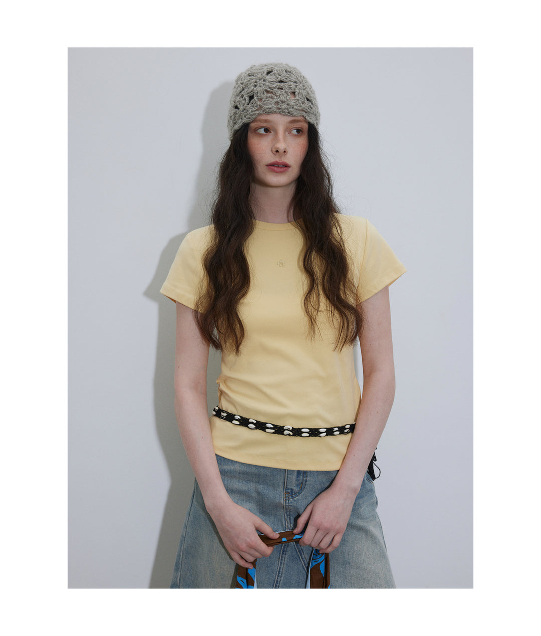 A-Line Washed Denim Skirt LCAS0214