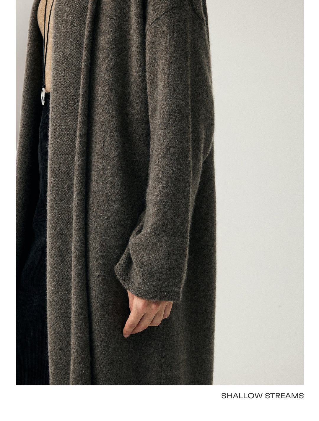 Cashmere Blend Draped Coat SSCC0088