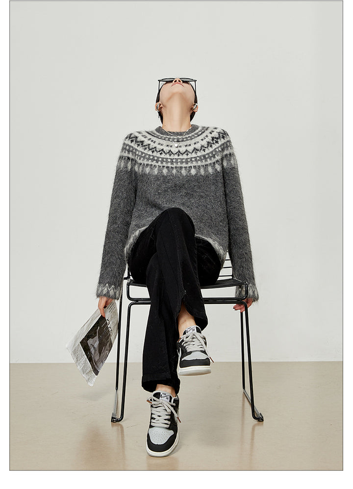Nordic Inspired Mohair Sweater LLMS0096