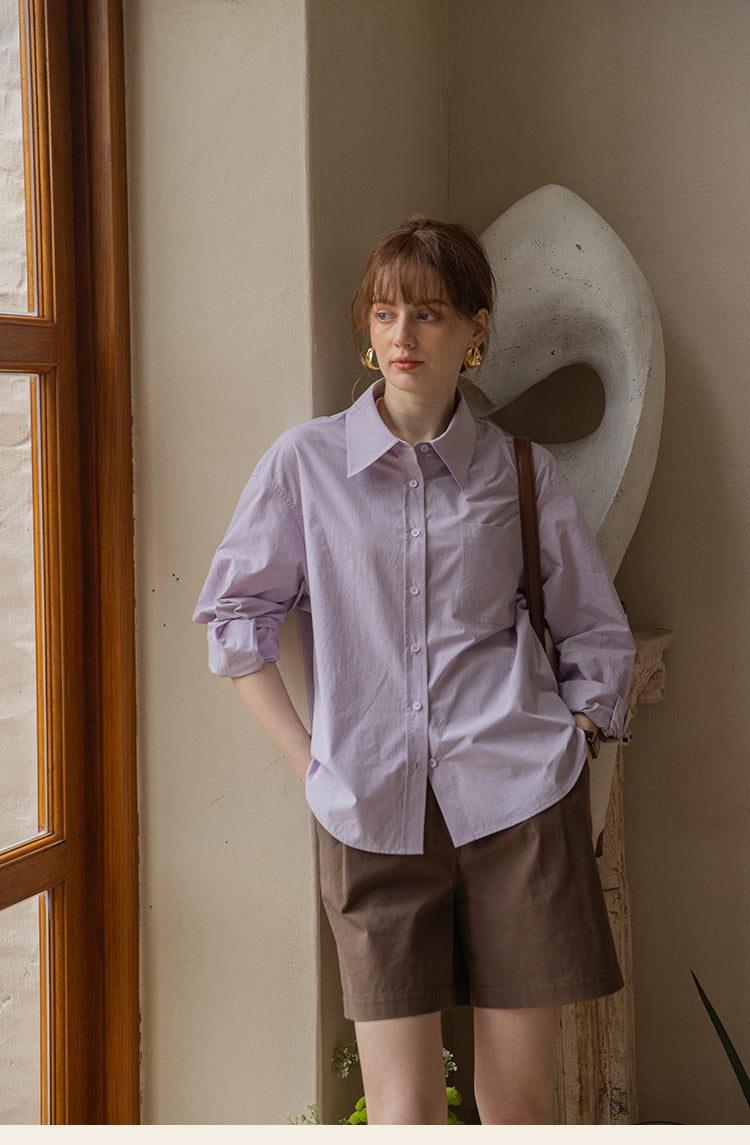 Classic Cotton Button-Down Shirt DACS0118