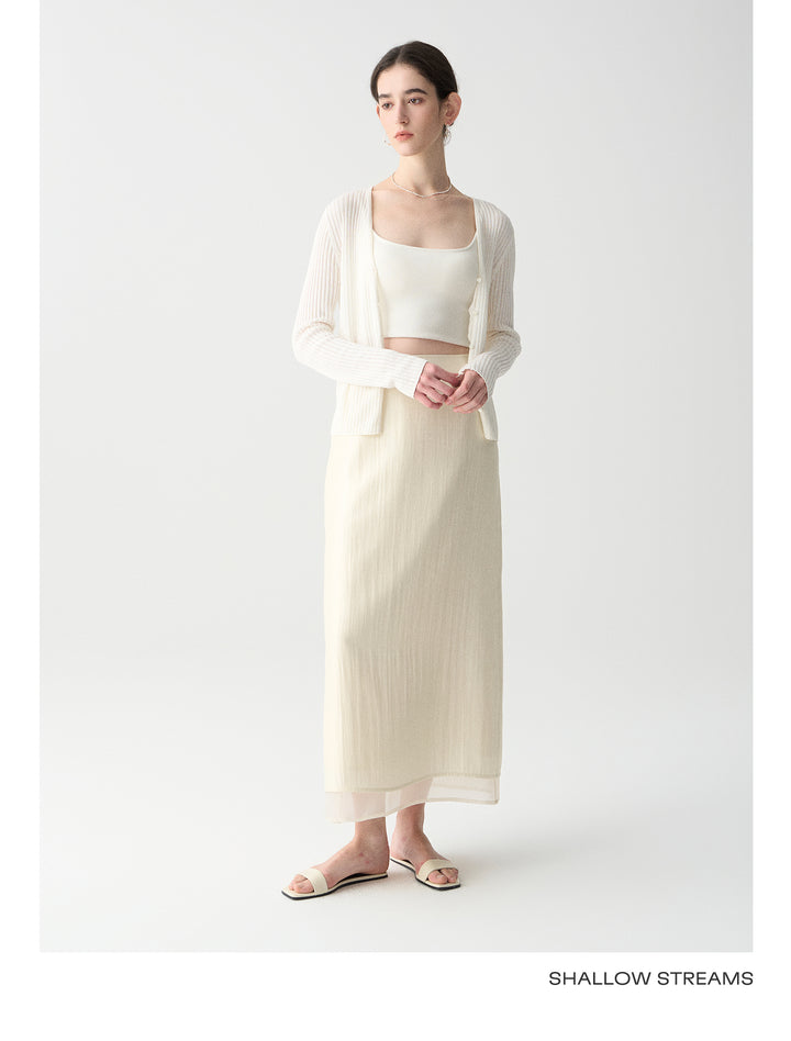 Pearl Drift Organza Skirt SSPS0220