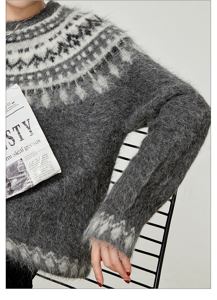 Nordic Inspired Mohair Sweater LLMS0096