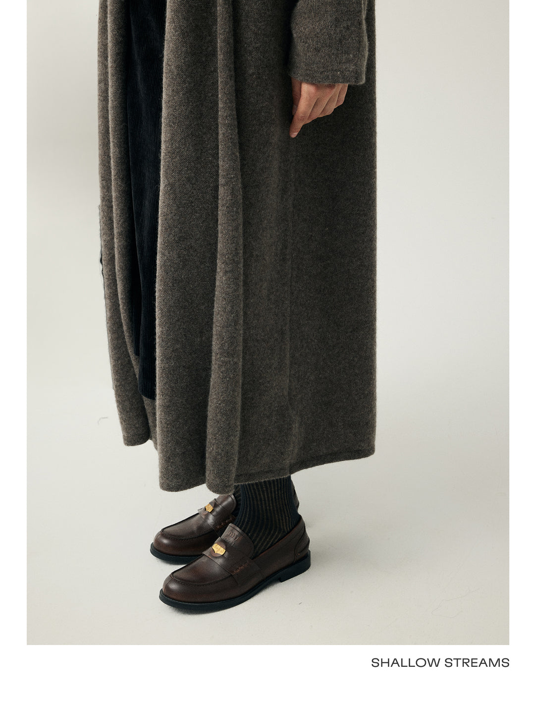 Cashmere Blend Draped Coat SSCC0088