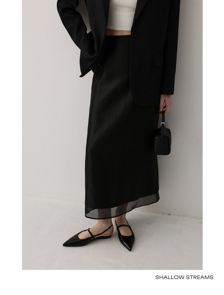 Sheer Flow Midi Skirt SSMS0222