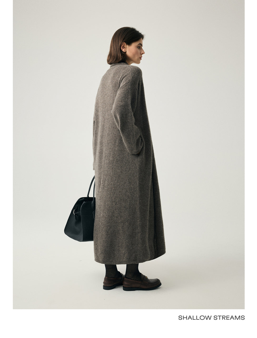 Cashmere Blend Draped Coat SSCC0088