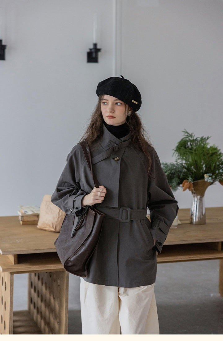High-End Classic Belted Jacket DABJ0106