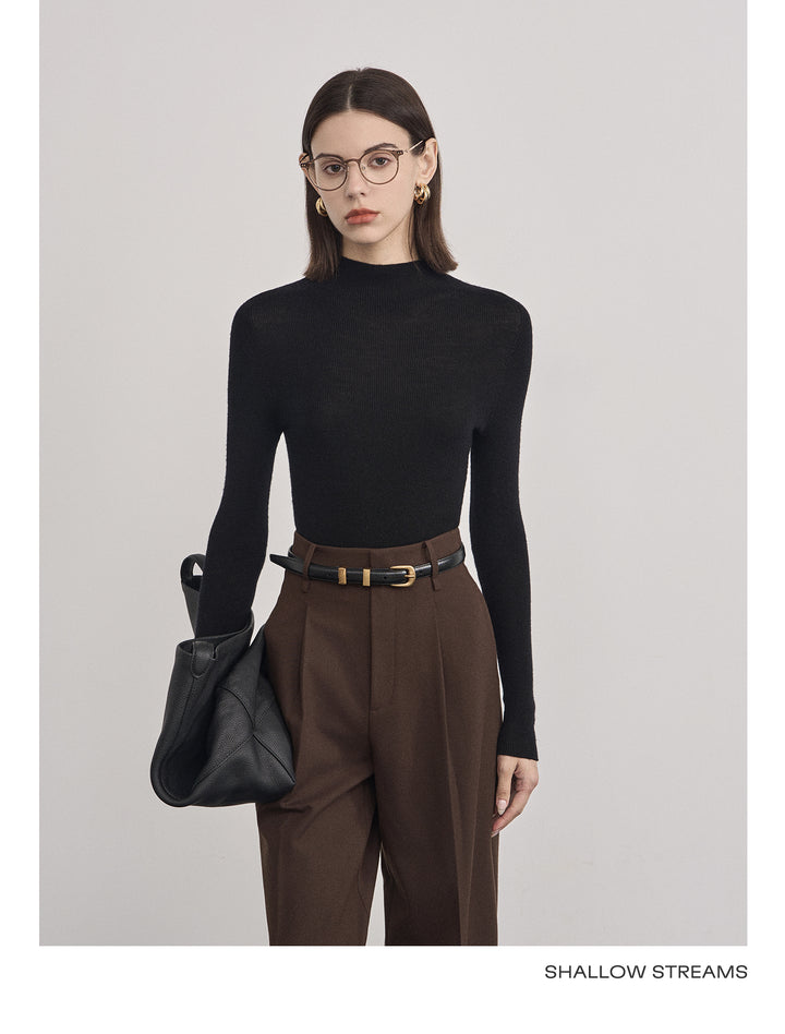 Elegant Wool Turtleneck Sweater SSTS0061