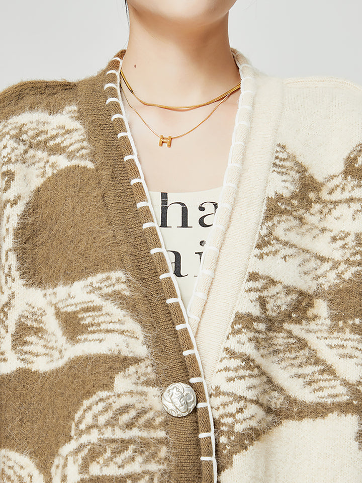 Vintage Woodland Oversized Cardigan LLOC0036