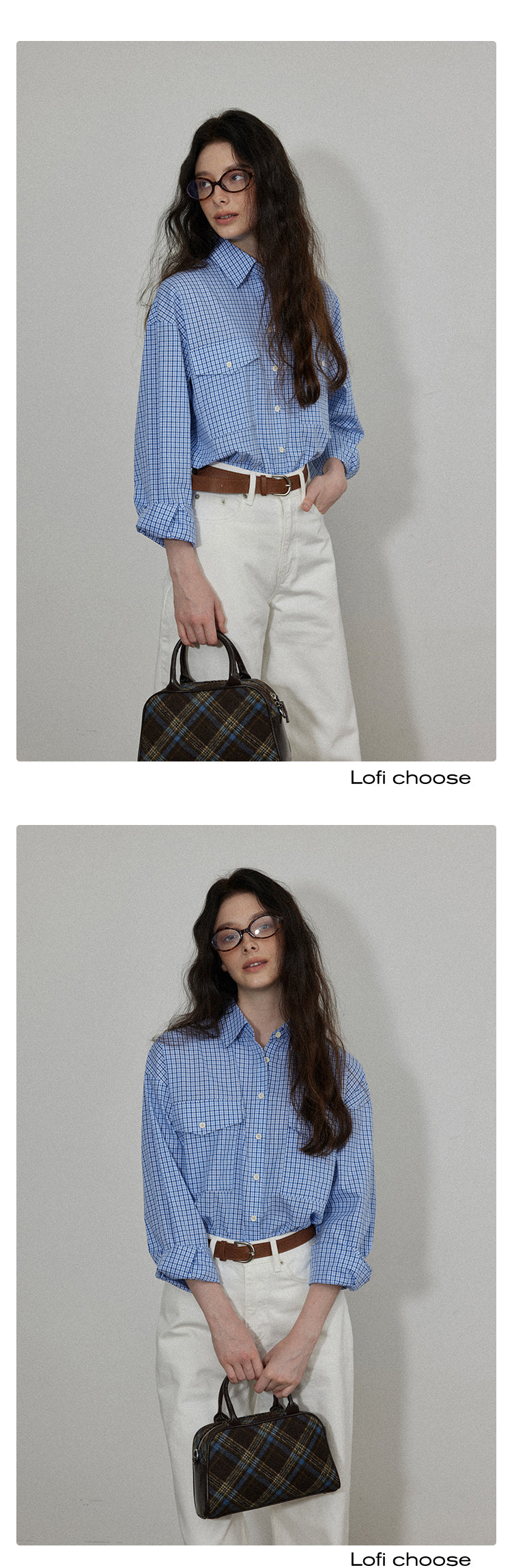 Classic Blue Plaid Shirt LCPS0014