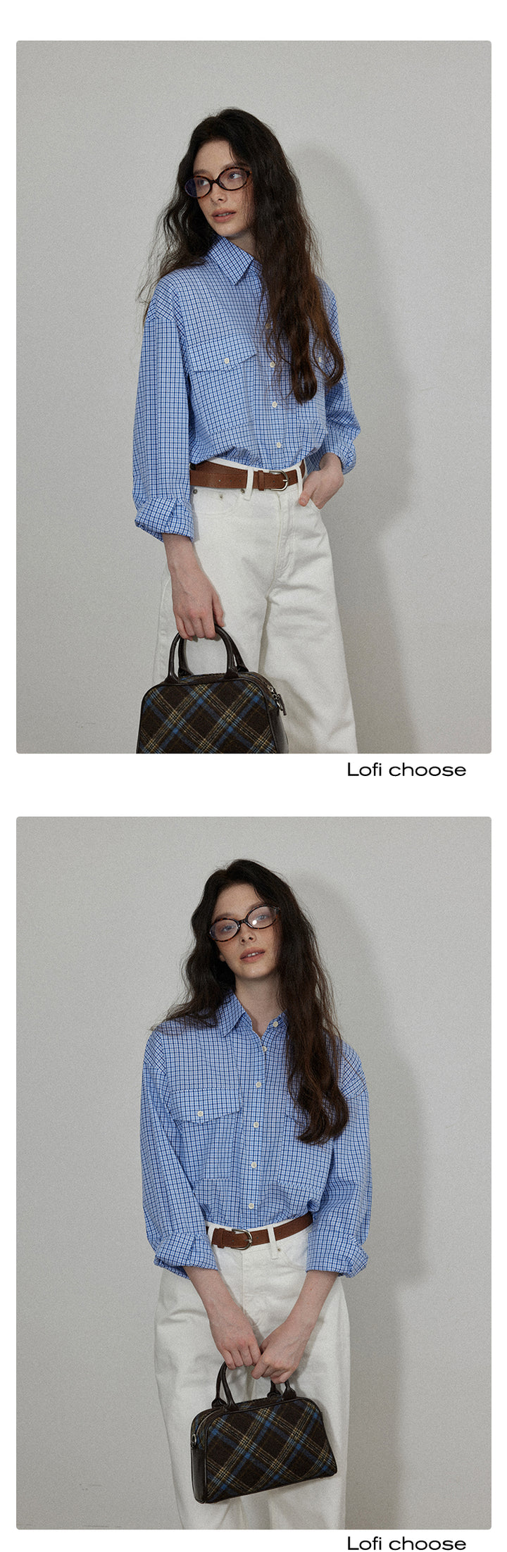 Classic Blue Plaid Shirt LCPS0014