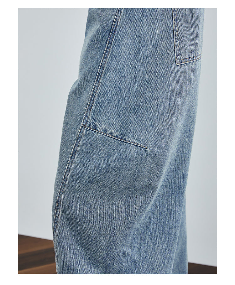 Vintage Washed Blue Denim Pants FADP0029