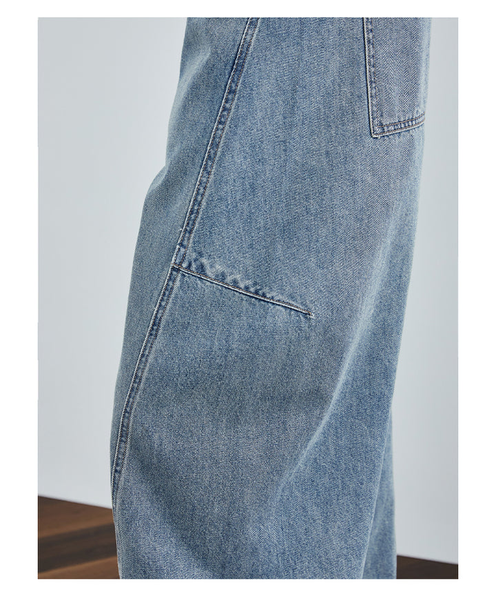 Vintage Washed Blue Denim Pants FADP0029
