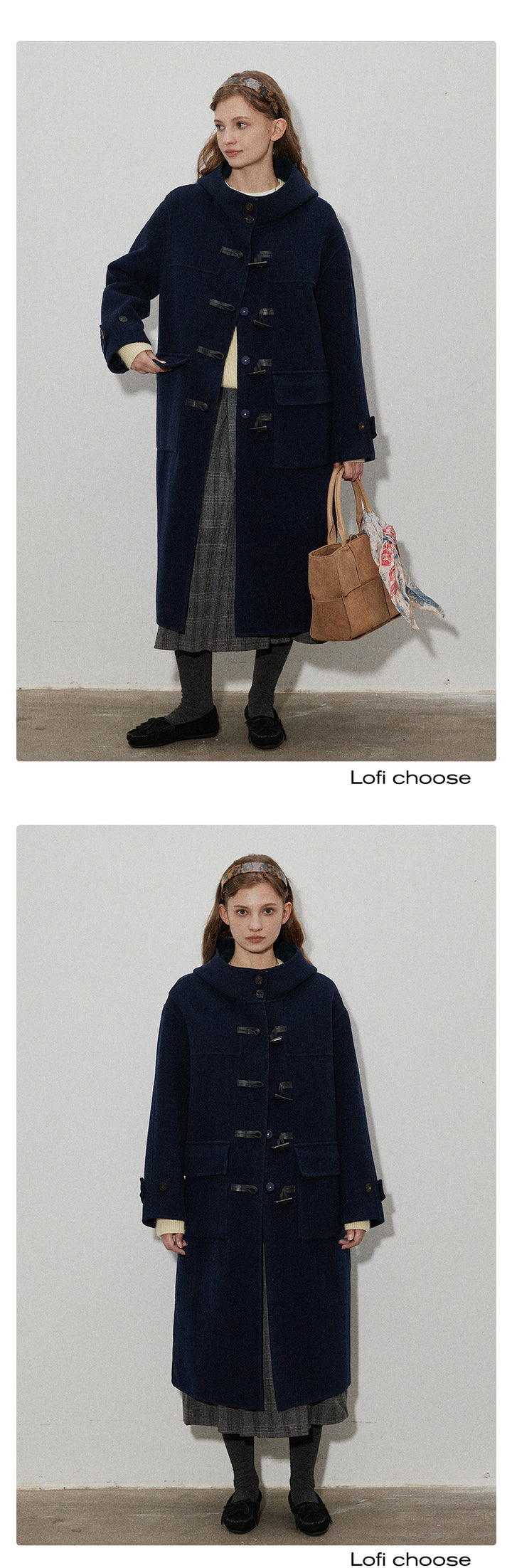 Classic Wool Reversible Toggle Coat LCRC0044